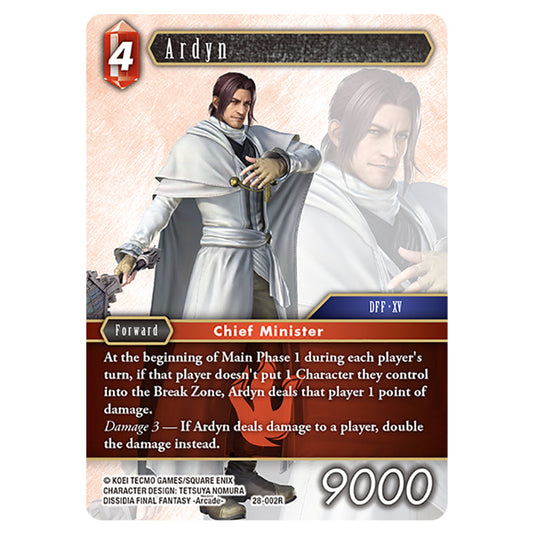 Ardyn 28-002R card from the Final Fantasy set Dreamlike Oceans