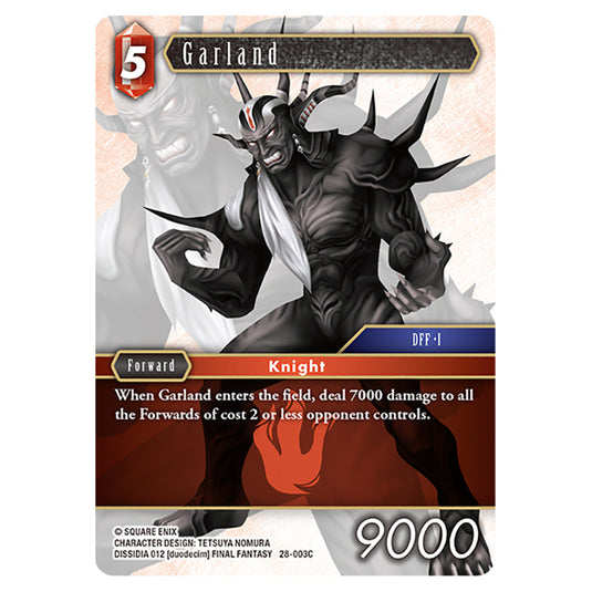 Garland 28-003C card from the Final Fantasy set Dreamlike Oceans