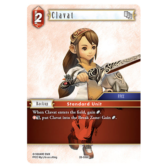 Clavat 28-006C card from the Final Fantasy set Dreamlike Oceans