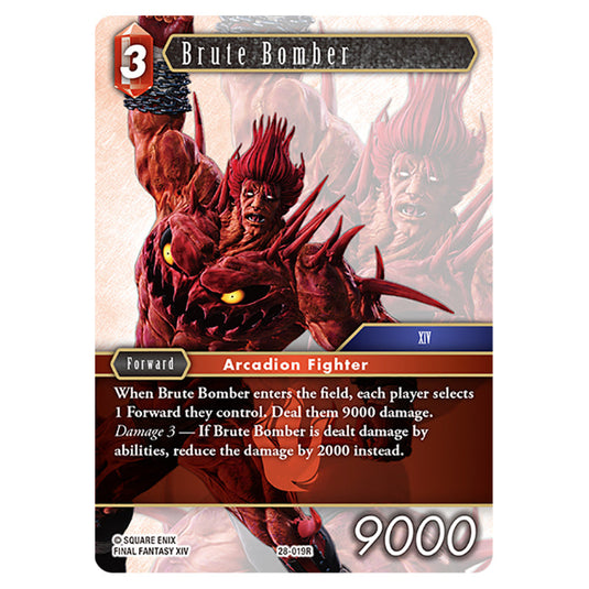 Brute Bomber 28-019R card from the Final Fantasy set Dreamlike Oceans