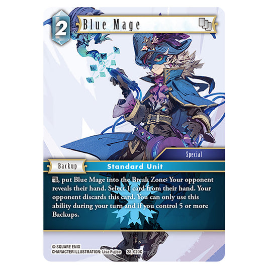 Blue Mage 28-020C card from the Final Fantasy set Dreamlike Oceans