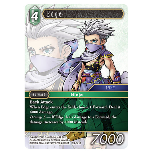 Edge 28-041C card from the Final Fantasy set Dreamlike Oceans