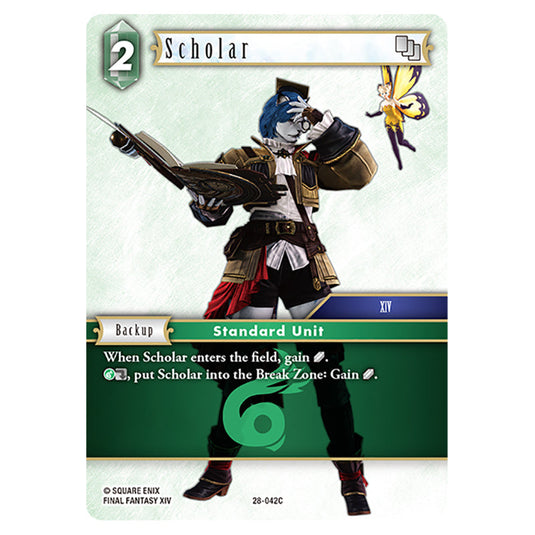 Scholar 28-042C card from the Final Fantasy set Dreamlike Oceans