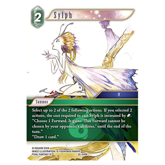 Sylph 28-048H card from the Final Fantasy set Dreamlike Oceans