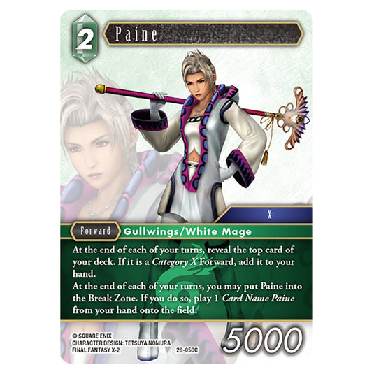 Paine 28-050C card from the Final Fantasy set Dreamlike Oceans