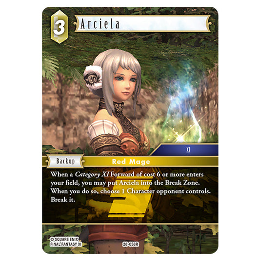 Arciela 28-058R card from the Final Fantasy set Dreamlike Oceans