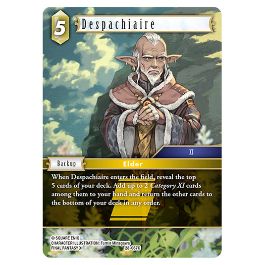 Despachiaire 28-067C card from the Final Fantasy set Dreamlike Oceans