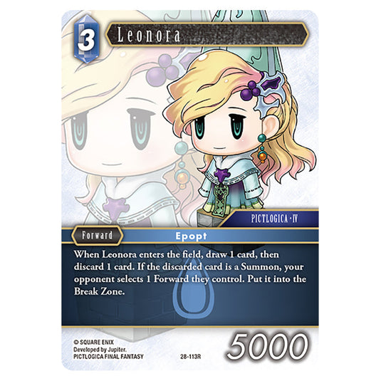 Leonora 28-113R card from the Final Fantasy set Dreamlike Oceans