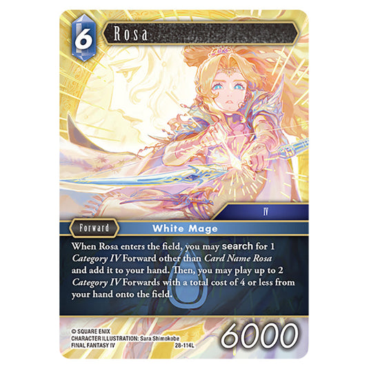 Rosa 28-114L card from the Final Fantasy set Dreamlike Oceans