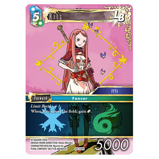 Ritz 28-120R card from the Final Fantasy set Dreamlike Oceans