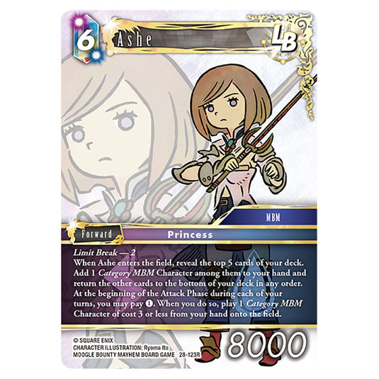 Ashe 28-123R card from the Final Fantasy set Dreamlike Oceans