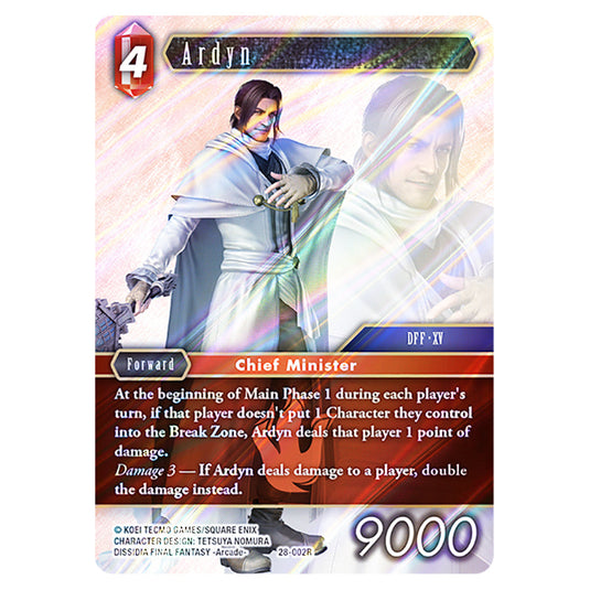 Ardyn 28-002R card from the Final Fantasy set Dreamlike Oceans
