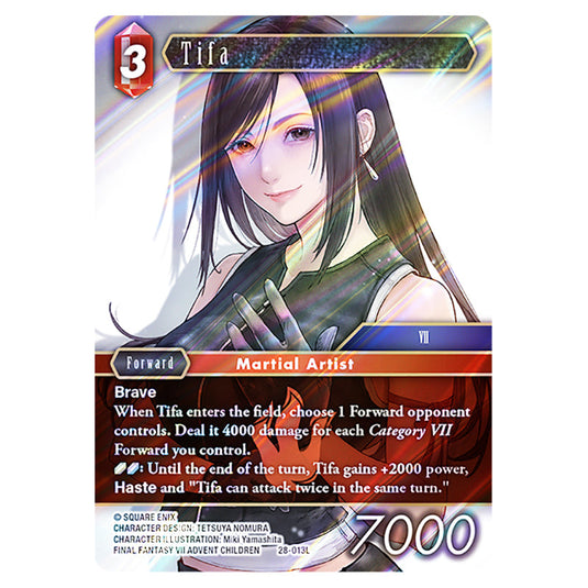 Tifa 28-013L card from the Final Fantasy set Dreamlike Oceans