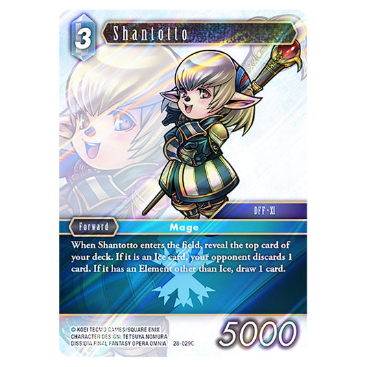 Shantotto 28-029C card from the Final Fantasy set Dreamlike Oceans