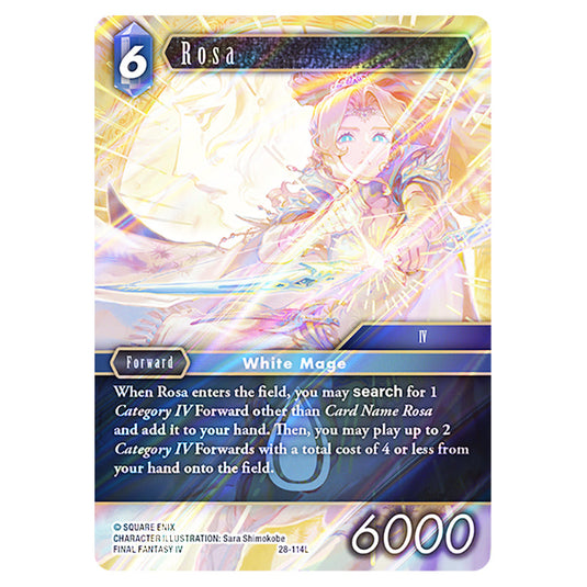 Rosa 28-114L card from the Final Fantasy set Dreamlike Oceans