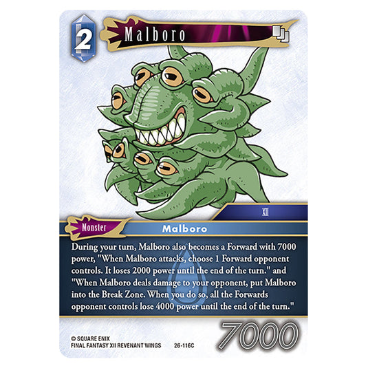 Malboro 26-116C card from the Final Fantasy set Gunslinger in the Abyss