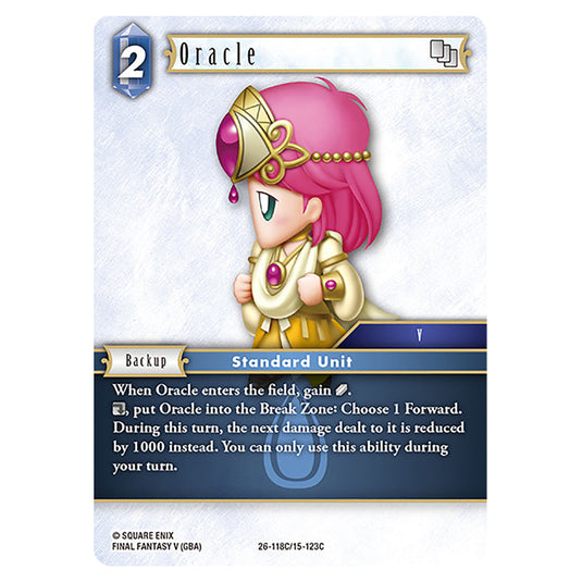Oracle 26-118C/15-123C card from the Final Fantasy set Gunslinger in the Abyss