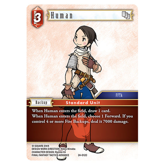 Human 24-012C card from the Final Fantasy set Hidden Legends