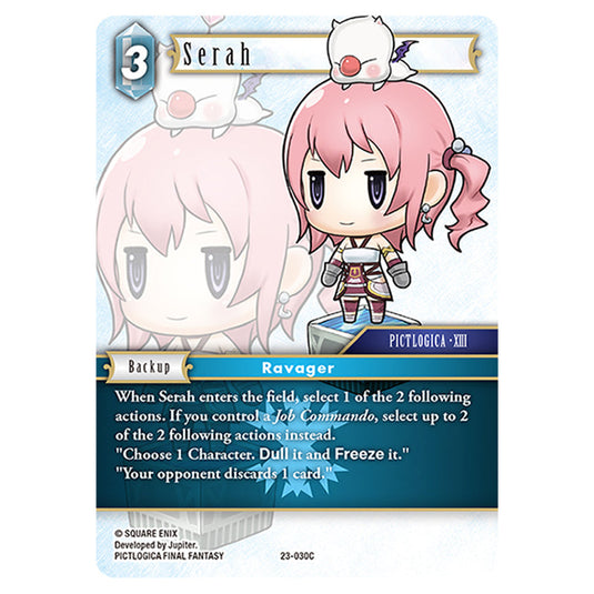 This is the Serah card from Final Fantasy - Hidden Trials.