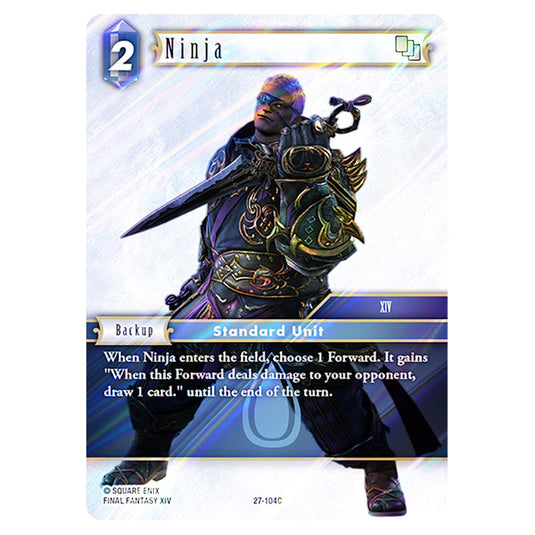 Ninja 27-104C card from the Final Fantasy set Journey of Discovery
