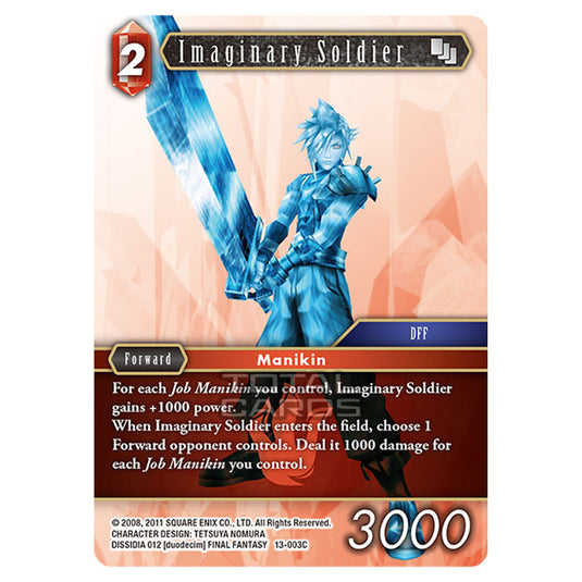 Final Fantasy - Opus 13 - Imaginary Soldier - (13-003C)