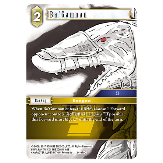 Final Fantasy - Opus 14 - Ba'Gamnan - (14-070C)