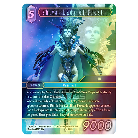 Final Fantasy - Opus 14 - Shiva, Lady of Frost - (14-036L) (Foil)