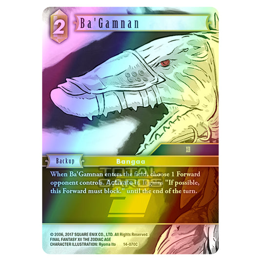 Final Fantasy - Opus 14 - Ba'Gamnan - (14-070C) (Foil)