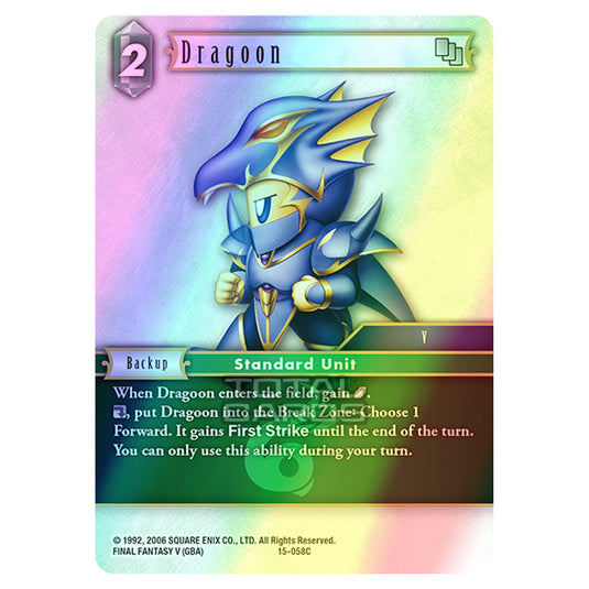 Final Fantasy - Opus 15 - Crystal Dominion - Dragoon - (15-058C) (Foil)