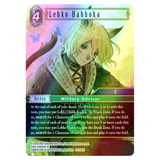 Final Fantasy - Opus 15 - Crystal Dominion - Lehko Habhoka - (15-061H) (Foil)