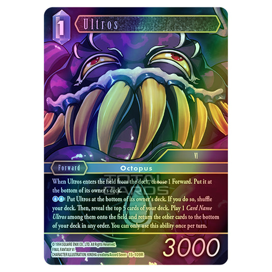 Final Fantasy - Opus 15 - Crystal Dominion - Ultros - (15-109R) (Foil)