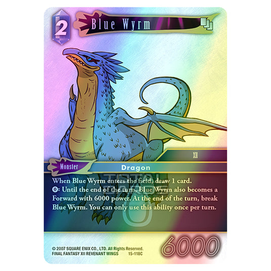 Final Fantasy - Opus 15 - Crystal Dominion - Blue Wyrm - (15-118C) (Foil)