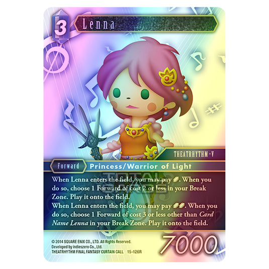 Final Fantasy - Opus 15 - Crystal Dominion - Lenna - (15-126R) (Foil)
