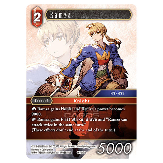 Final Fantasy - Emissaries of Light - Ramza - (16-017R)