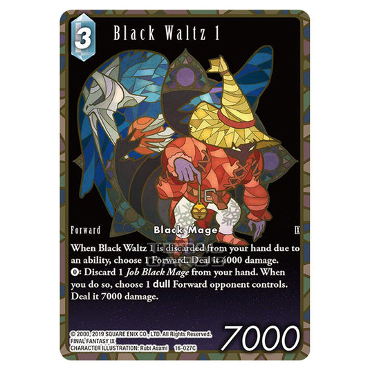 Final Fantasy - Emissaries of Light - Black Waltz 1 (Full Art) - (16-027CA)