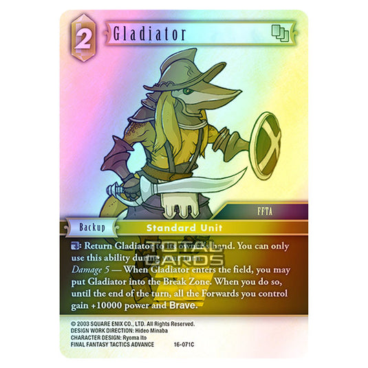 Final Fantasy - Emissaries of Light - Gladiator - (16-071C) (Foil)