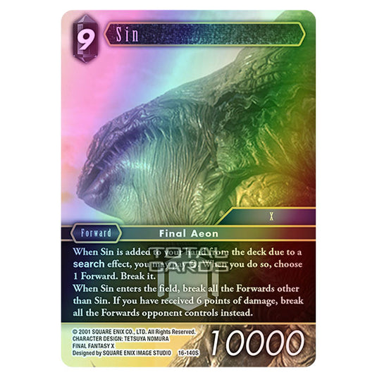 Final Fantasy - Emissaries of Light - Sin - (16-140S) (Foil)