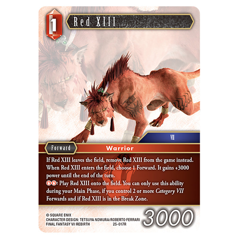 Final Fantasy - Tears of the Planet - Red XIII - 25-017R