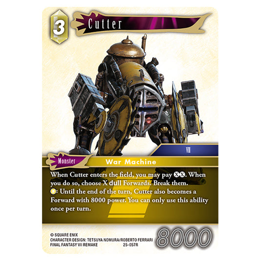 Cutter 25-057R card from the Final Fantasy set Tears of the Planet
