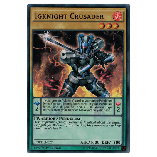 Yu-Gi-Oh! - Clash of Rebellions - Igknight Crusader (Super Rare) CORE-EN027