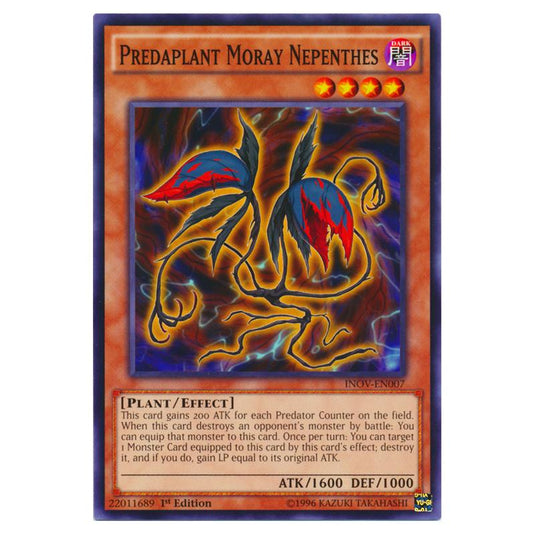 Yu-Gi-Oh! - Invasion - Vengeance - Predaplant Moray Nepenthes (Common) INOV-EN007