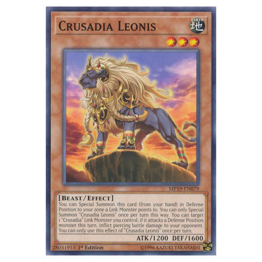 Yu-Gi-Oh! - 2019 Gold Sarcophagus Tin Mega Pack - Crusadia Leonis (Common) MP19-EN079