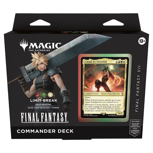 Magic The Gathering - Universes Beyond - Final Fantasy - Commander Deck - Limit Break Front