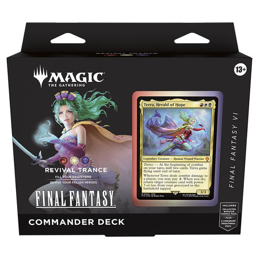 Magic The Gathering - Universes Beyond - Final Fantasy - Commander Deck - Revival Trance Front