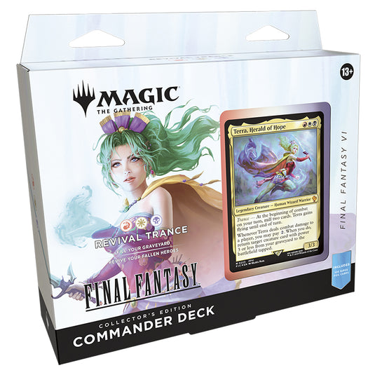 Magic The Gathering - Universes Beyond - Final Fantasy - Collector's Edition Commander Deck - Revival Trance Right Tilt