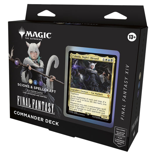 Magic The Gathering - Universes Beyond - Final Fantasy - Commander Deck - Scions & Spellcraft Left Tilt