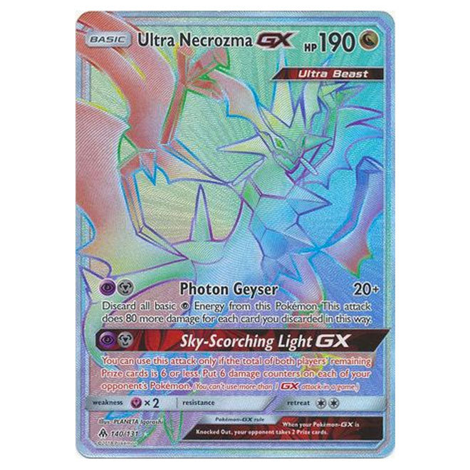 Pokemon - Sun & Moon - Forbidden Light - Ultra Necrozma-GX (Rainbow Ra Pokemon - Sun & Moon - Forbidden Light - Ultra Necrozma-GX (Rainbow Ra