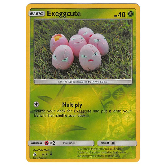 Pokemon - Sun & Moon - Forbidden Light - Exeggcute (Reverse Holo) - 1/131