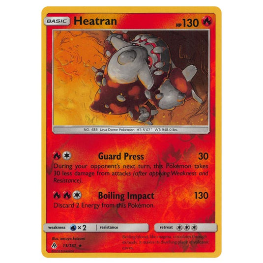 Pokemon - Sun & Moon - Forbidden Light - Heatran (Reverse Holo) - 13/131