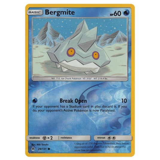 Pokemon - Sun & Moon - Forbidden Light - Bergmite (Reverse Holo) - 29/131
